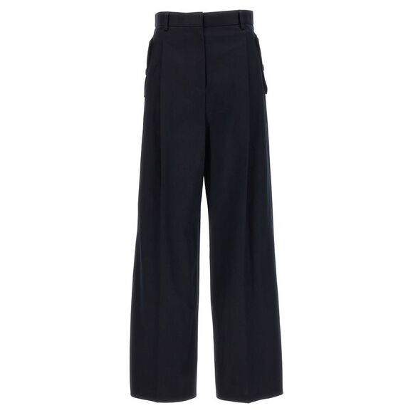 Lanvin Women Loose Leg Front Pleat Pants